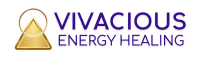 Vivacious icon word logo - rich purple